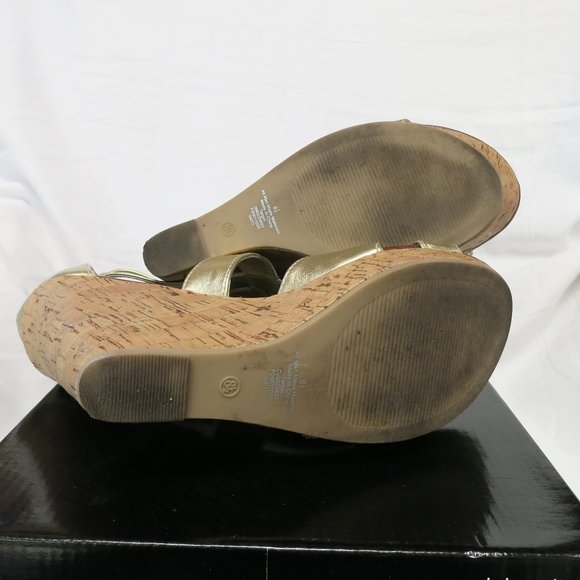 Dolce Vita for Target Gold Cork Wedges - Picture 5 of 7